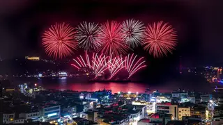 여수밤바다 불꽃축제 포스터