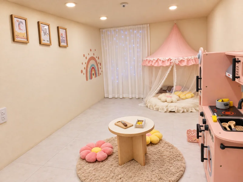 키즈풀 수영하는코끼리 사진