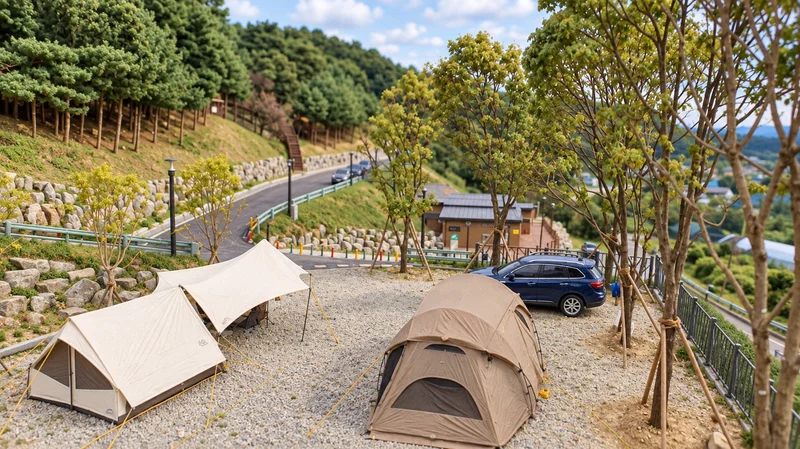 신암저수지숲속야영장 사진