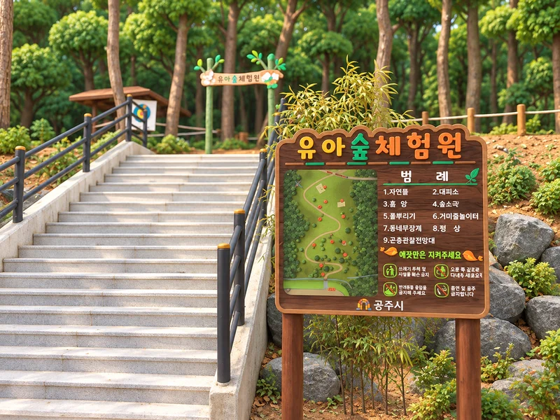 공주산림휴양마을 유아숲체험원 사진