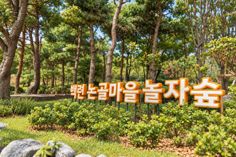 백련근린공원 놀자숲 사진