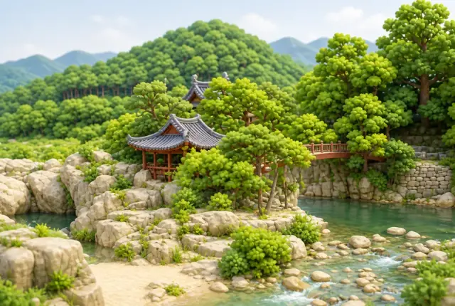 화림동계곡 사진