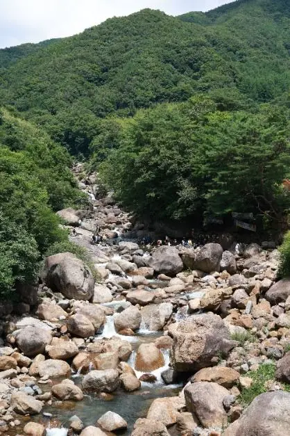 중산리계곡 사진