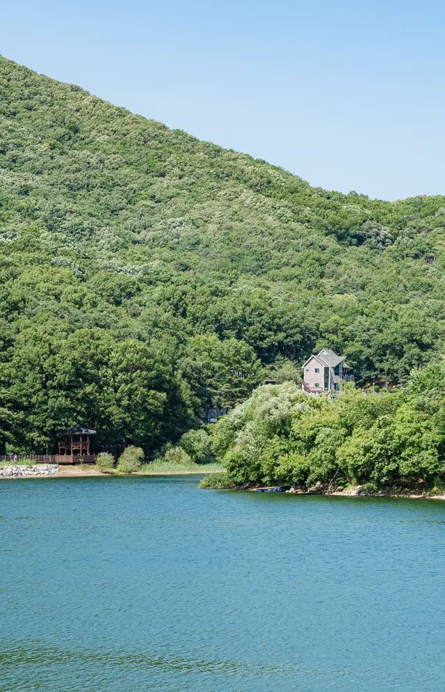 마장호수 출렁다리 사진