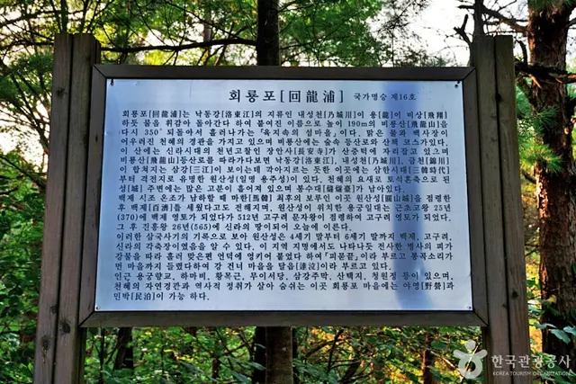 회룡포전망대 사진