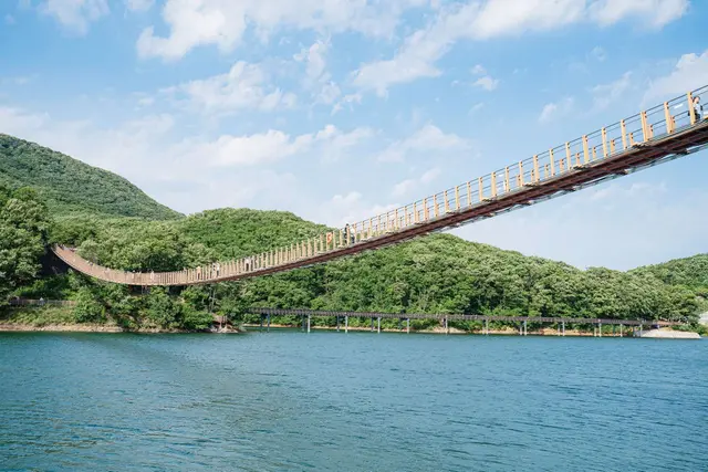 마장호수 출렁다리 사진
