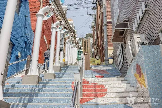 소망계단 모노레일 사진