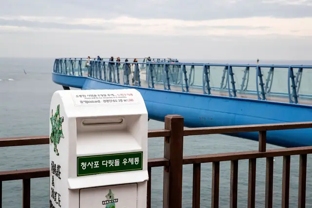 청사포 다릿돌전망대 사진
