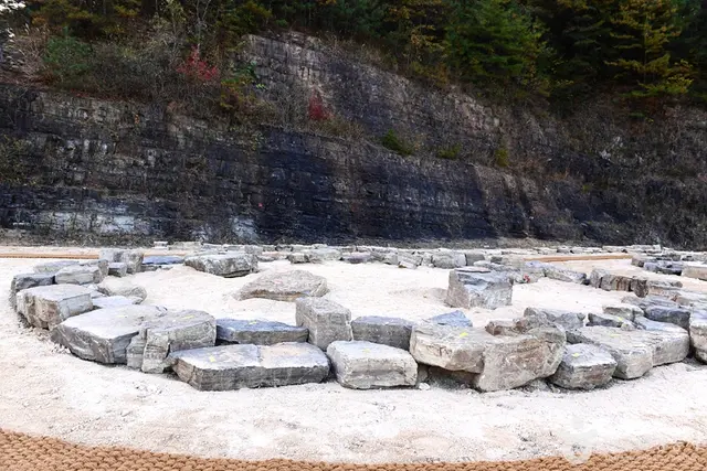 화순 서유리 공룡발자국 화석산지 사진
