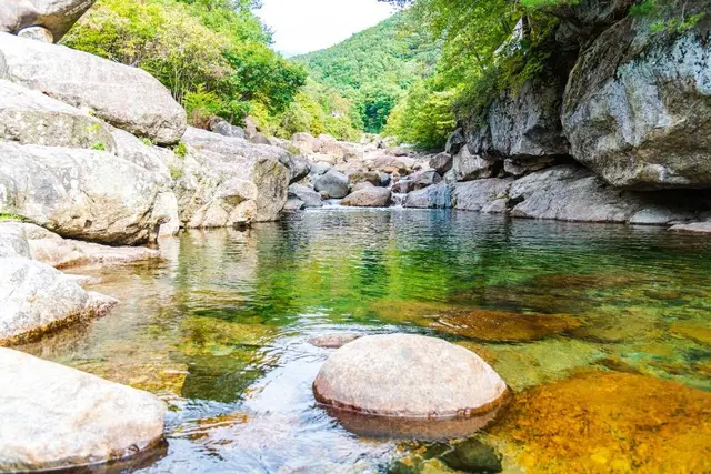 중산리계곡 사진