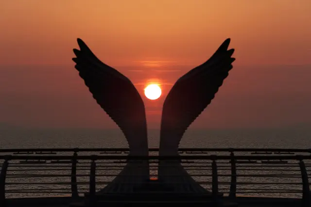 백수해안도로 노을전망대 사진