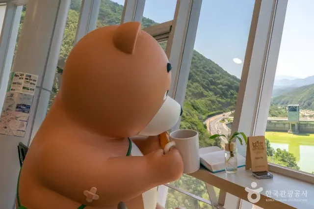 보현산댐 전망대 사진