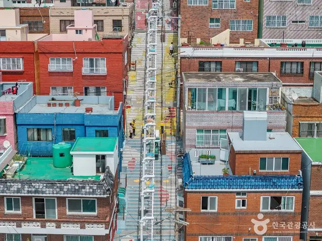 소망계단 모노레일 사진