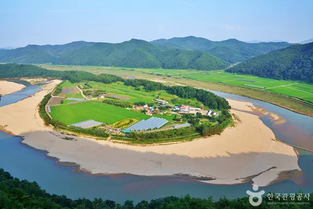 회룡포전망대 사진
