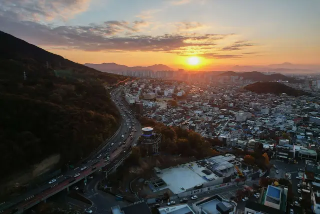 앞산 해넘이전망대 사진