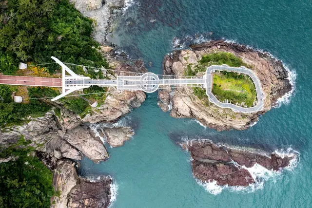 송도용궁구름다리 사진