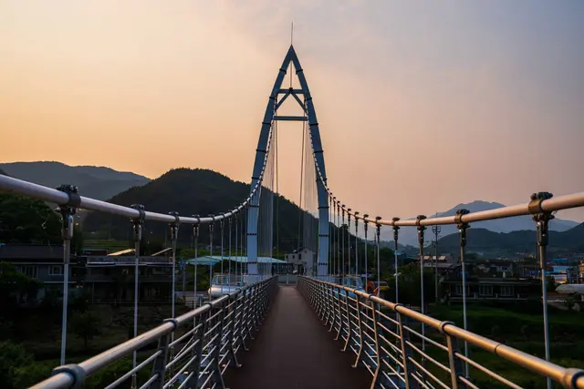대황강출렁다리 사진