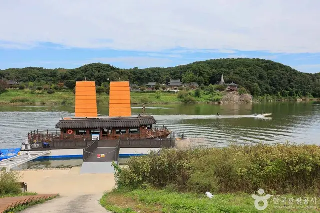 여주 황포돛배 사진