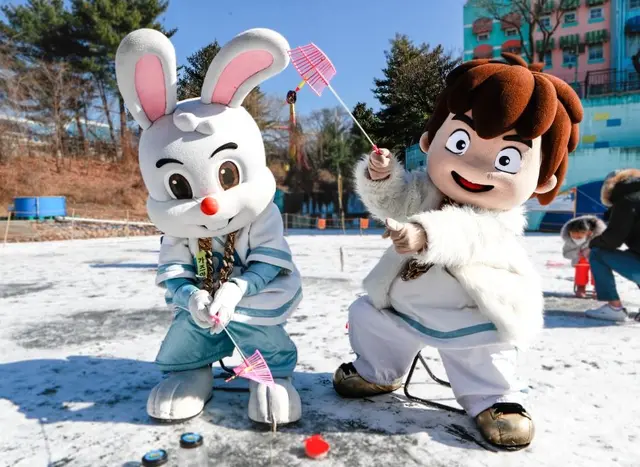 서울랜드 눈썰매장 사진