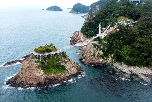 송도용궁구름다리 사진