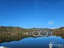 부항댐 출렁다리 사진