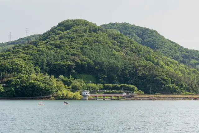마장호수 출렁다리 사진