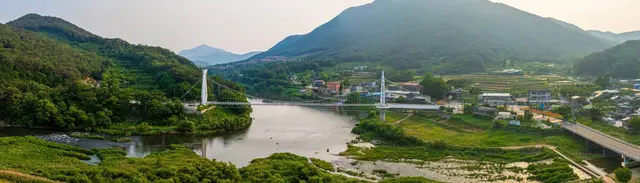 대황강출렁다리 사진