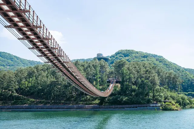 마장호수 출렁다리 사진