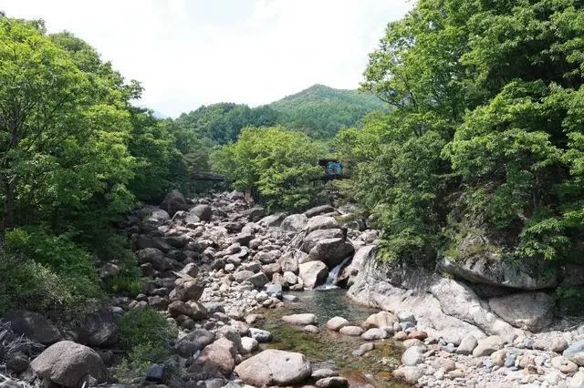 중산리계곡 사진