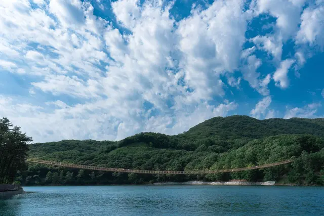 마장호수 출렁다리 사진