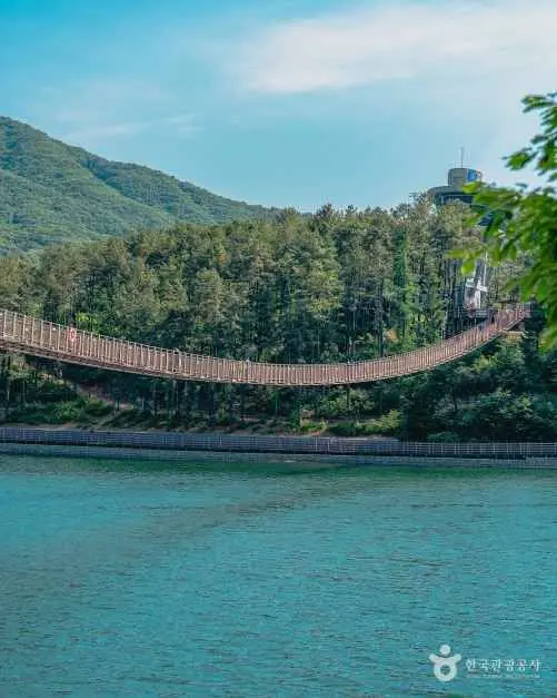 마장호수 출렁다리 사진