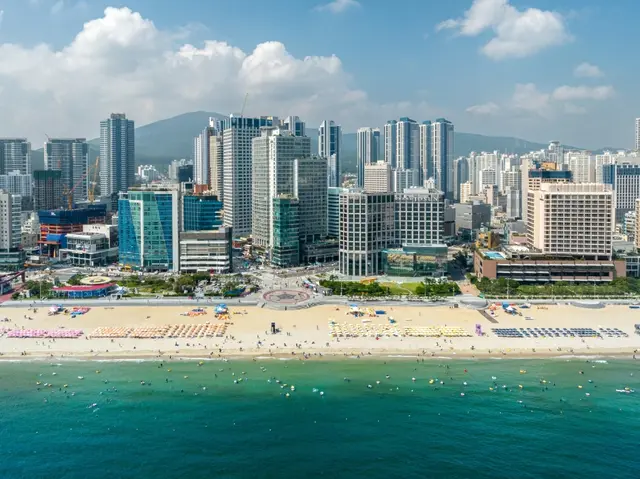 해운대해수욕장 사진