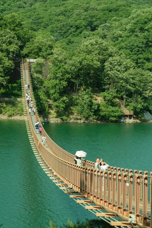 마장호수 출렁다리 사진