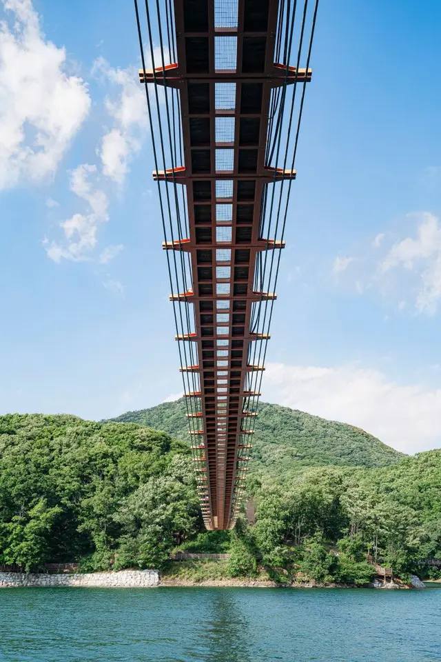 마장호수 출렁다리 사진