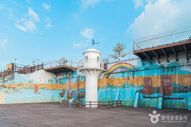 영산포 등대 사진